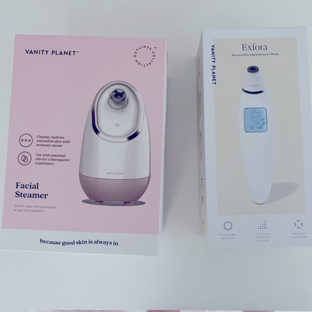 Vanity planet exfora and facial steamer